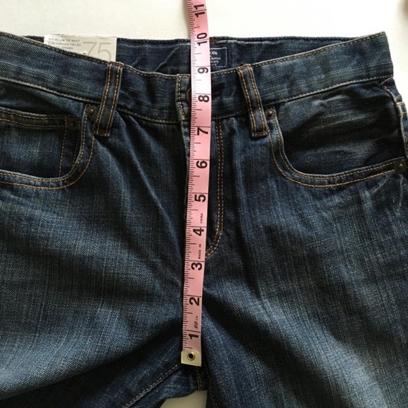 Boys Gap Kids Denim Jeans Slim Straight Adjustable Waist Blue Sz 8 Dark Wash NWT - Picture 15 of 16